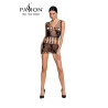 Robe nue résille BS090 - Noir