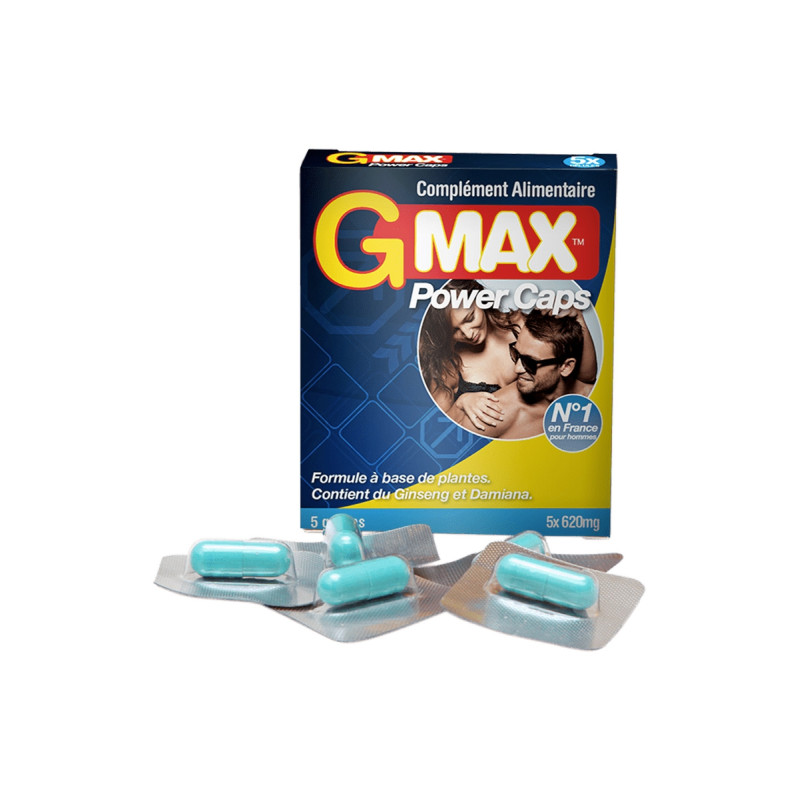 G-Max Power Caps Homme (5 gélules) G-Max Power Caps Homme (5 gélules)
