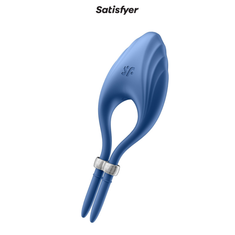 Anneau vibrant Duelist bleu - Satisfyer Anneau vibrant Duelist bleu - Satisfyer