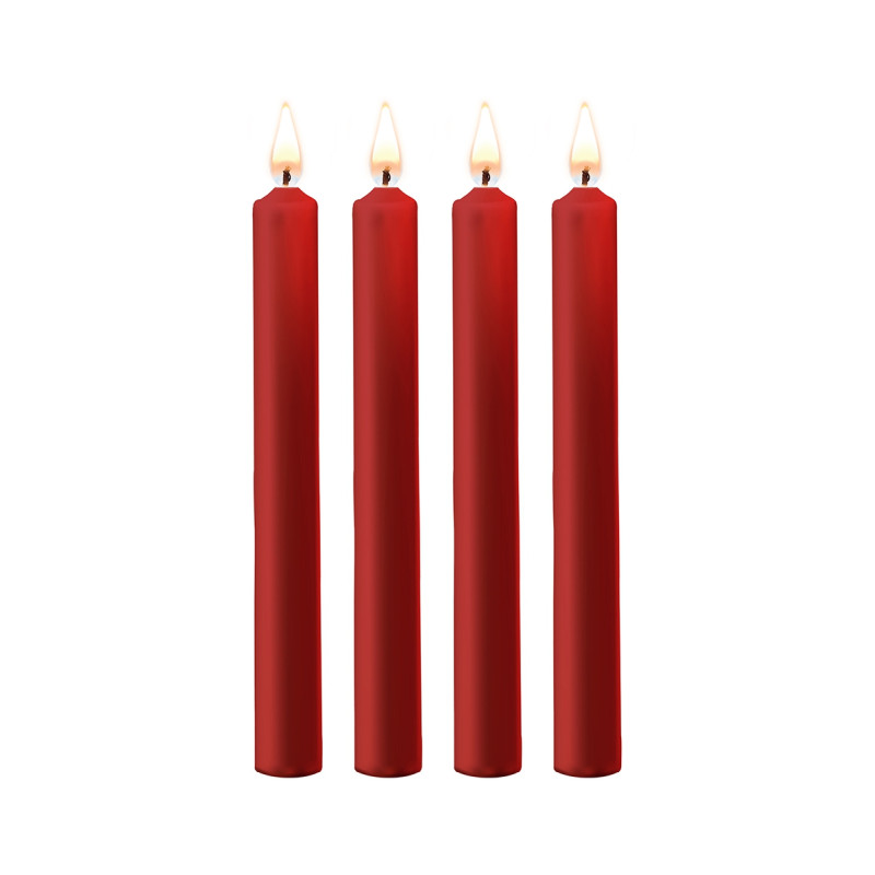 4 bougies SM rouges Large - Ouch! 4 bougies SM rouges Large - Ouch!
